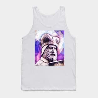 Geoffrey of Monmouth Pink Portrait | Geoffrey of Monmouth Artwork 8 Tank Top